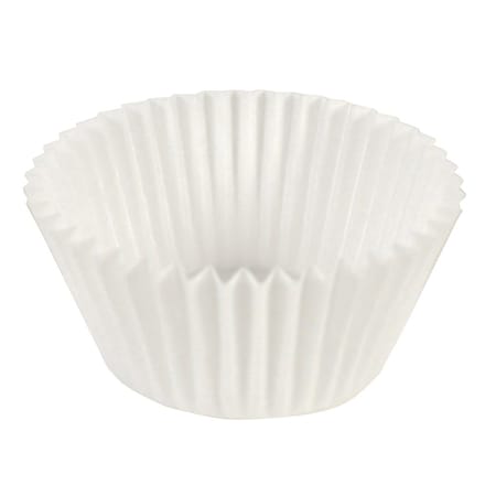 Hoffmaster Fluted Bake Cup, 3", White, PK500 BL114-3SP